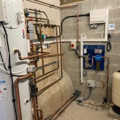 insight energy systems heat pump tank and pipe install devon our work